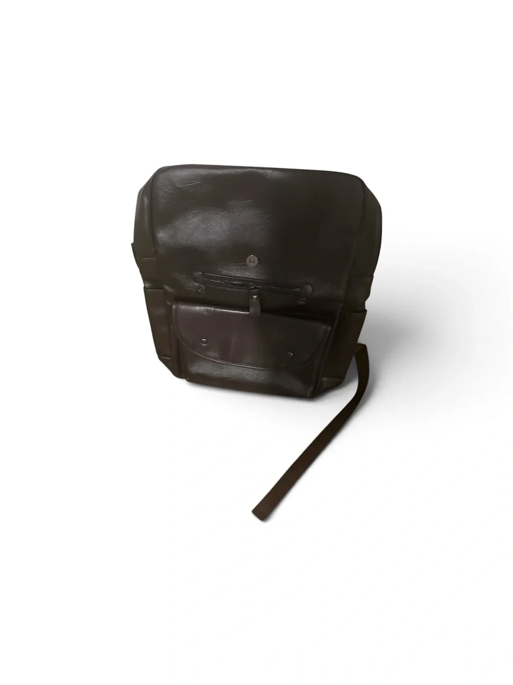 Men's Dark Brown Leather Crossbody Bag